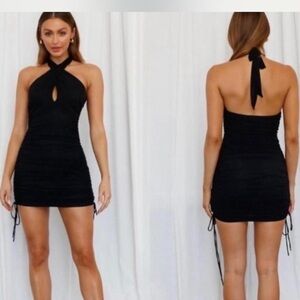 Hello Molly Black Backless Dress